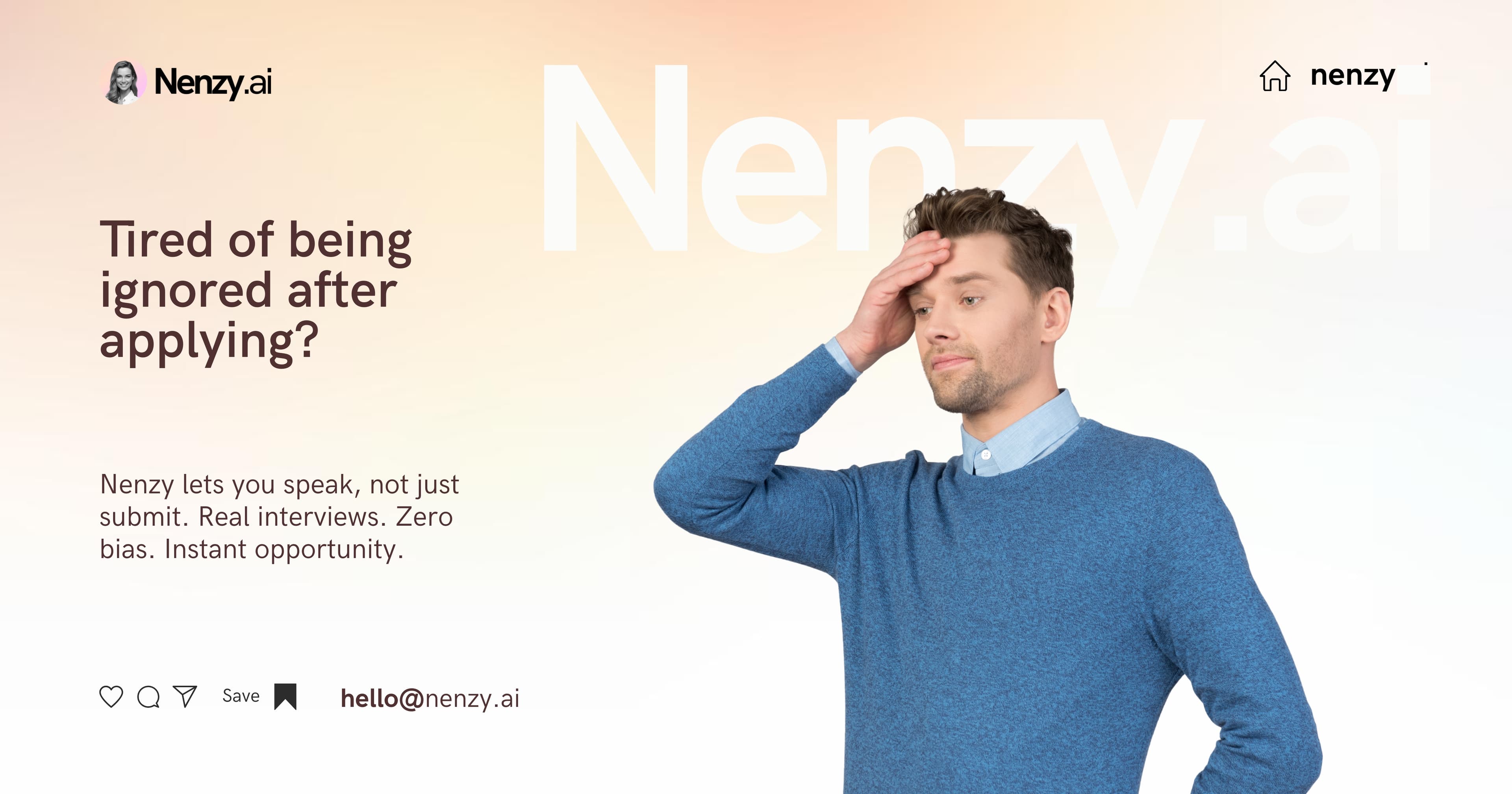 “I’m Qualified, But They Never Call Back” How Nenzy Gives Every Candidate a Fair Shot